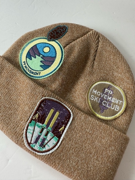 NWOT Free People FP Movement Park Patch Beanie main image 9